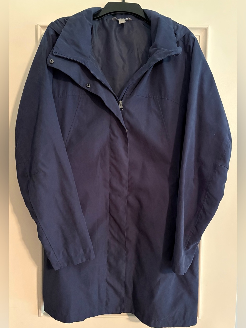 Falls Creek Navy Rain Trench Coat with Hood